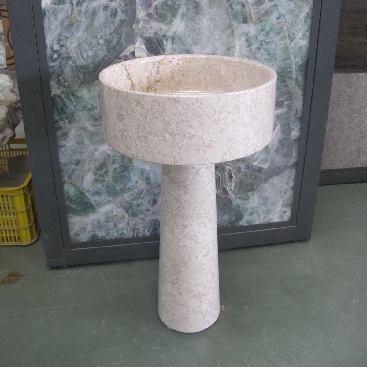 Golden Sand Pedestal Basin — product photograph