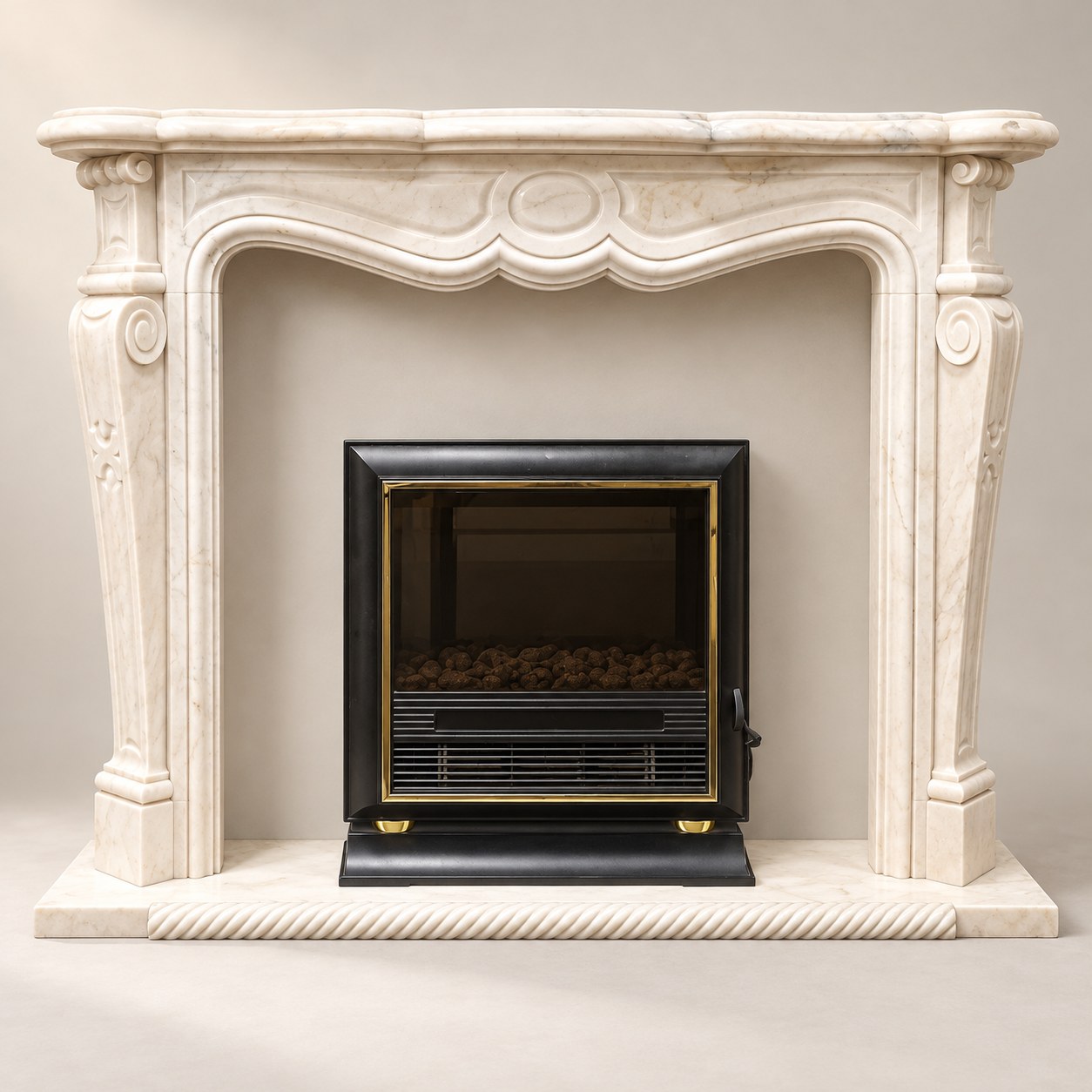 F-075 Sunset Red Fireplace Surround