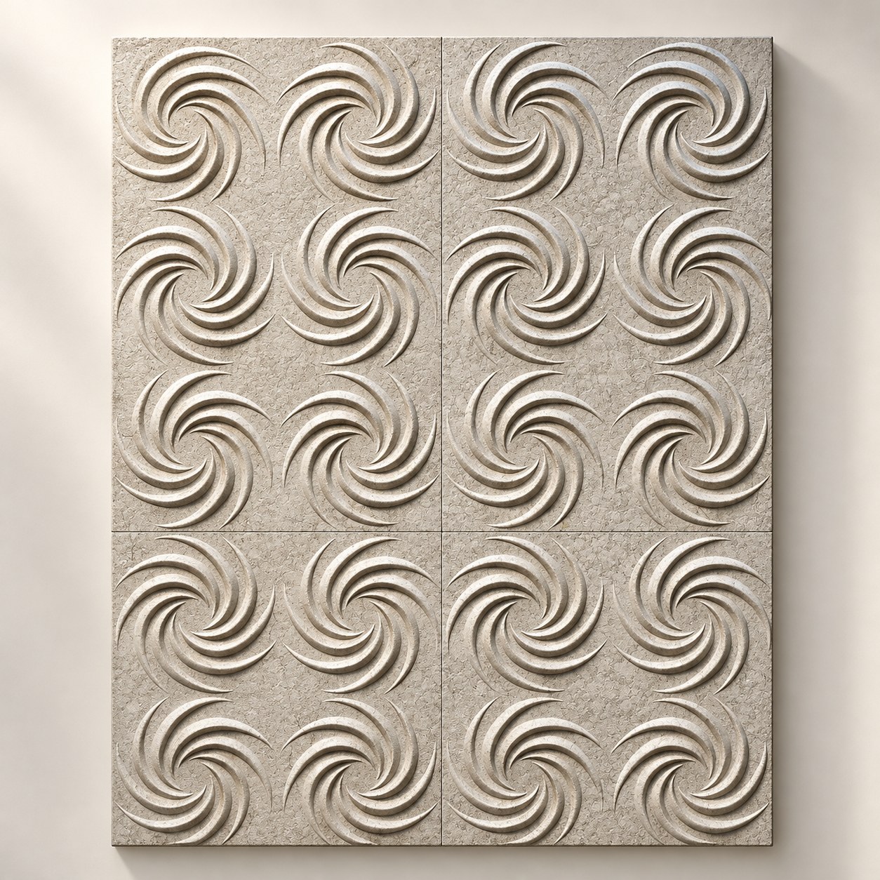 Golden Sand Beige Swirl Panel