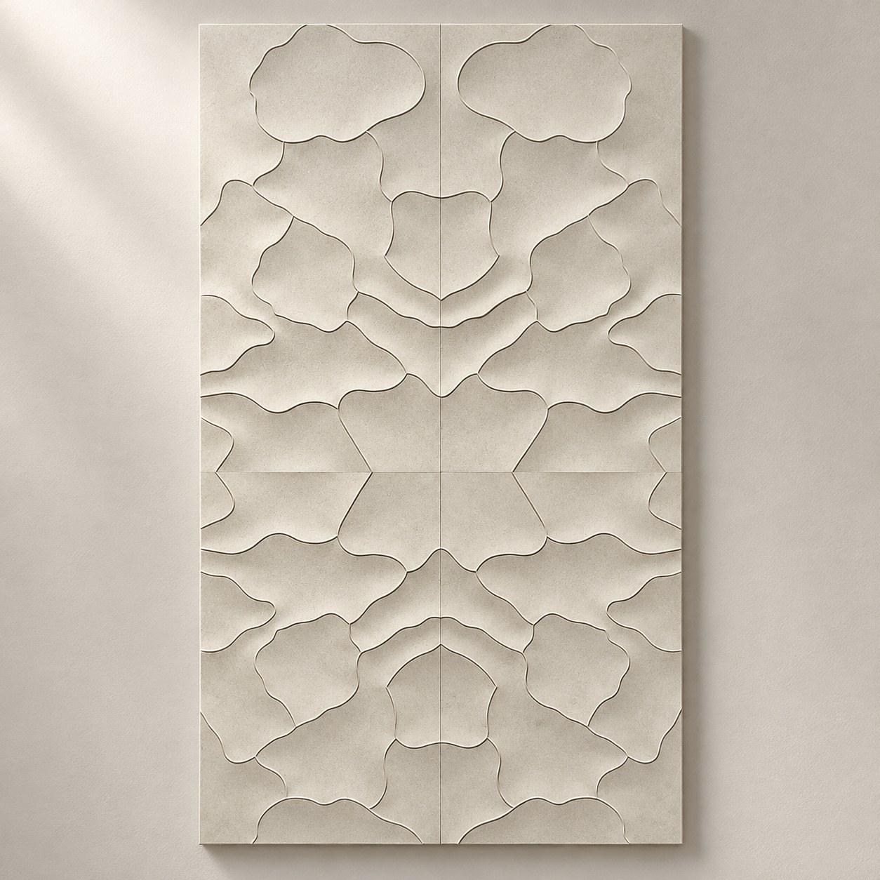 White Sand Beige Cloud Panel